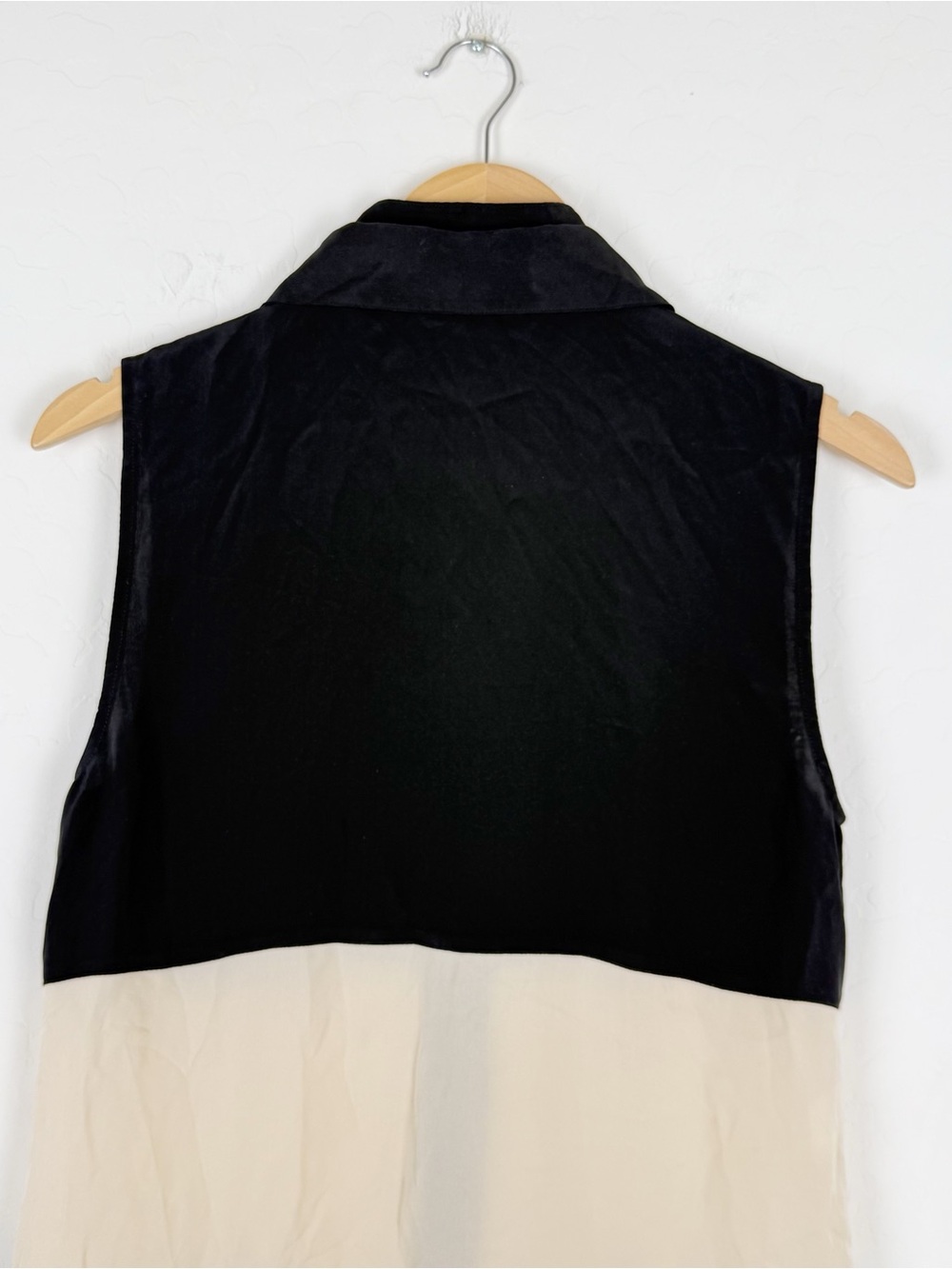 derek lam 10 crosby neutral colorblock silk sleeveless dress - Picture 4 of 11